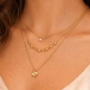 Amour Heart Layered Necklace