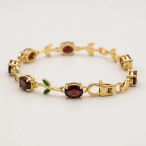 Crimson Vine Elegance Bracelet