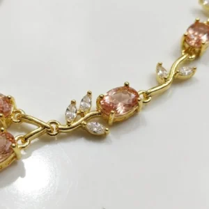 Rosé Bloom Vine Bracelet