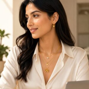 Celeste Bow Layered Necklace