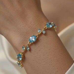 Azure Bloom Vine Bracelet